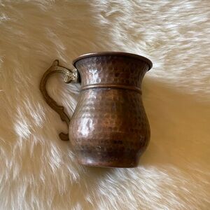 Vintage Hammered Copper Mug